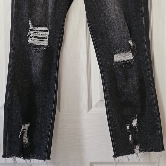 SOLD Kancan charcoal ankle length straight leg mid rise, Size 31/15 - Picture 9 of 16